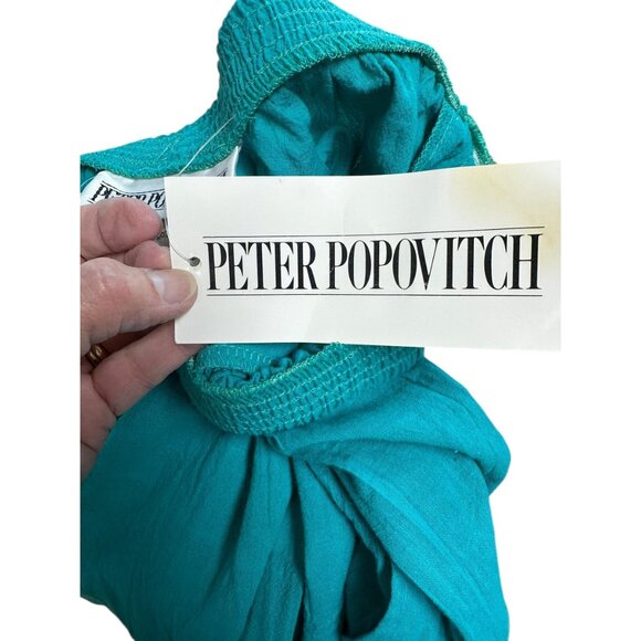 1980s gauze pant set with oversized jacket by Peter Popovitch Size S NOS - Picture 10 of 10